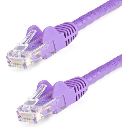 StarTech.com 125ft CAT6 Ethernet Cable - Purple Snagless Gigabit 100W PoE UTP 650MHz Category 6 Patch Cord UL Certified Wiring/TIA - N6PATCH125PL