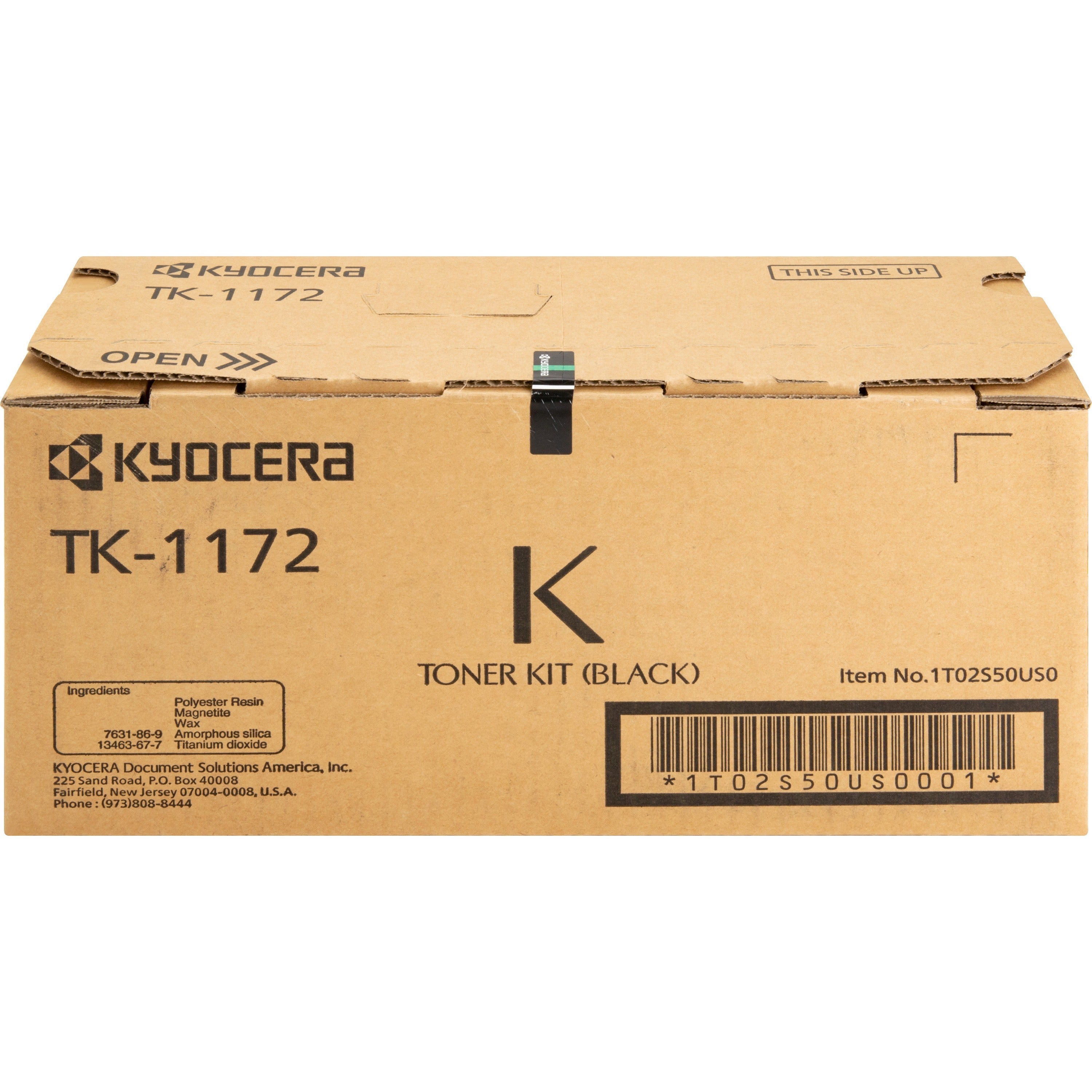 Kyocera TK-1172 Original Laser Toner Cartridge - Black - 1 Each - TK-1172