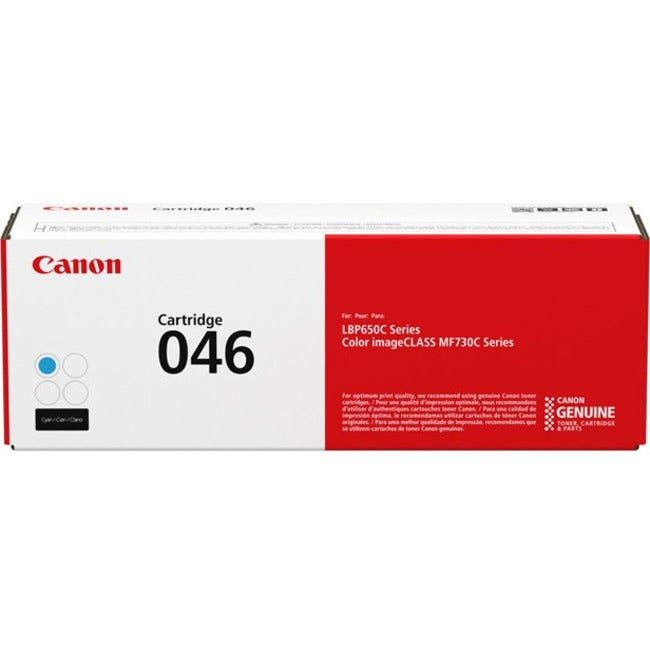 Canon 046 Standard Yield Laser Toner Cartridge - Cyan - 1 Each - 1249C001