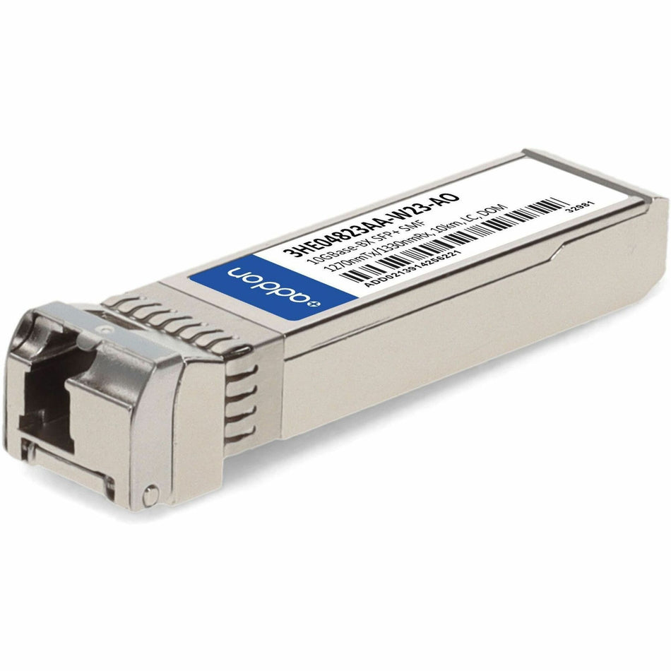 AddOn Alcatel-Lucent Nokia&reg; 3HE04823AA-W23 Compatible TAA 10GBase-BX SFP+ Transceiver (SMF, 1270nmTx/1330nmRx, 10km, LC, DOM) - 3HE04823AA-W23-AO