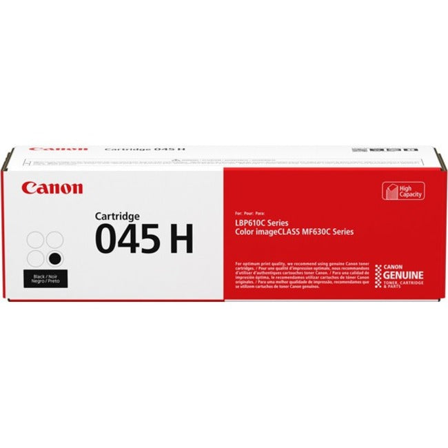 Canon 045 High Yield Laser Toner Cartridge - Black Pack - 1246C001