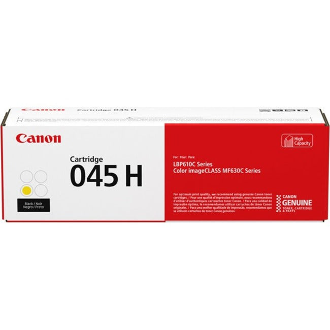 Canon 045 High Yield Laser Toner Cartridge - Yellow Pack - 1243C001