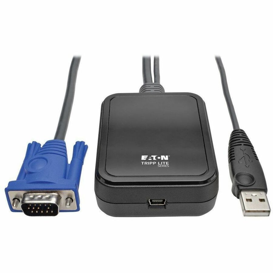Tripp Lite by Eaton KVM Console to USB 2.0 Portable Laptop Crash Cart Adapter with File Transfer and Video Capture 1920 x 1200 @ 60 Hz - B032-VU1