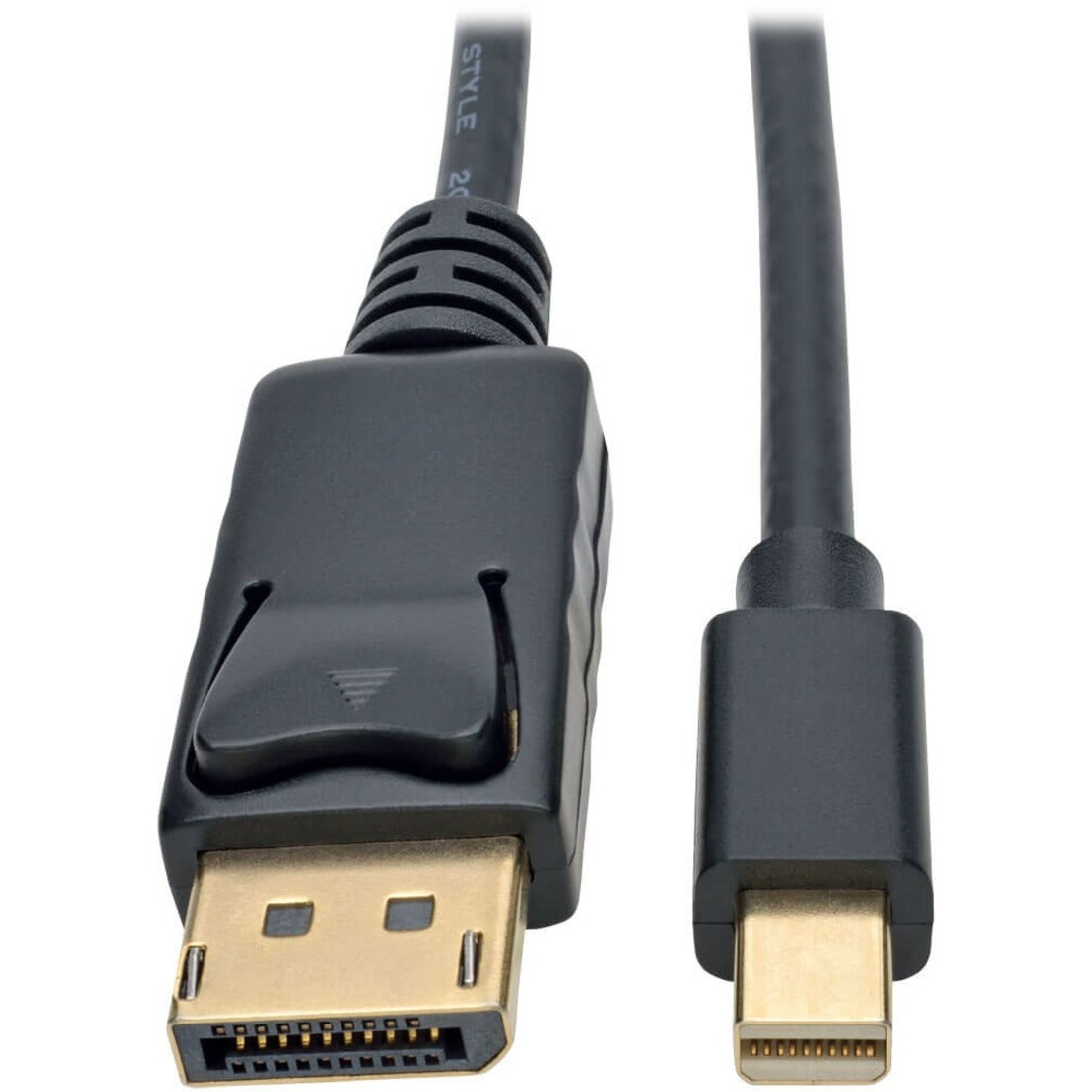 Eaton Tripp Lite Series Mini DisplayPort to DisplayPort Adapter Cable, 4K 60 Hz (M/M), DP Latching Connector, Black, 6 ft. (1.8 m) - P583-006-BK