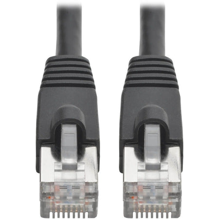 Eaton Tripp Lite Series Cat6a 10G Snagless Shielded STP Ethernet Cable (RJ45 M/M), PoE, Black, 3 ft. (0.91 m) - N262-003-BK