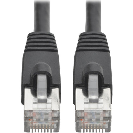 Eaton Tripp Lite Series Cat6a 10G Snagless Shielded STP Ethernet Cable (RJ45 M/M), PoE, Black, 25 ft. (7.62 m) - N262-025-BK