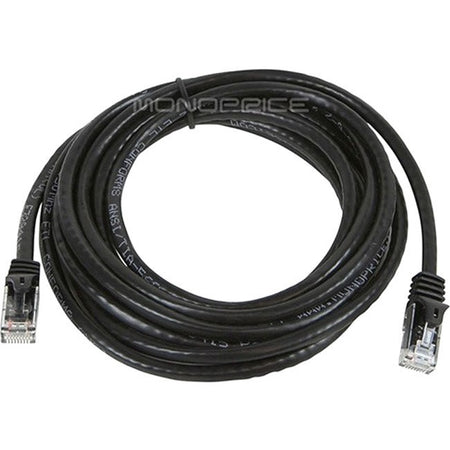 Monoprice FLEXboot Series Cat6 24AWG UTP Ethernet Network Patch Cable, 10ft Black - 9811