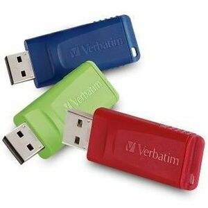 32GB Store 'n' Go&reg; USB Flash Drive - 3pk - Red, Green, Blue - 99811