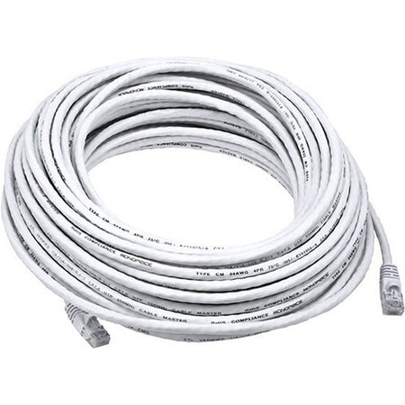 Monoprice Cat6 24AWG UTP Ethernet Network Patch Cable, 75ft White - 5032