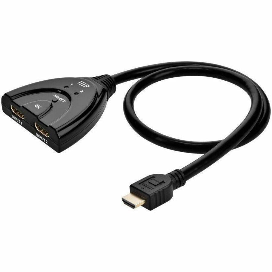 Monoprice Blackbird 4K60 2x1 Video Switch with HDMI Pigtail, HDCP 2.2 - 8147