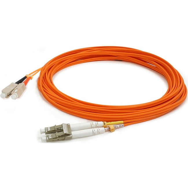 AddOn 2m SC (Male) to LC (Male) Orange OM2 Duplex OFNR (Riser-Rated) Fiber Patch Cable - ADD-SC-LC-2M5OM2