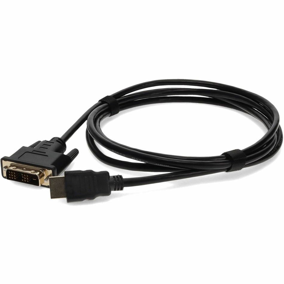 AddOn 5-Pack of 6ft HDMI 1.3 Male to DVI-D Single Link (18+1 pin) Male Black Cables For Resolution Up to 1920x1200 (WUXGA) - HDMI2DVIDS6F-5PK