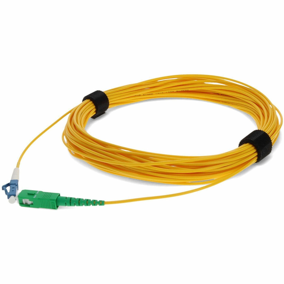 AddOn 15m ASC to LC Yellow OS2 Simplex OFNR (Riser-Rated) SMF Fiber Patch Cable - ADD-ASC-LC-15MS9SMF