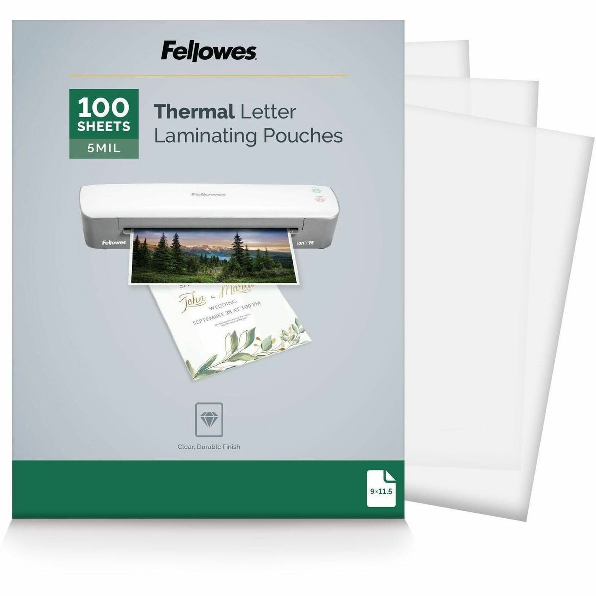 Fellowes Letter-Size Thermal Laminating Pouches - 5743501