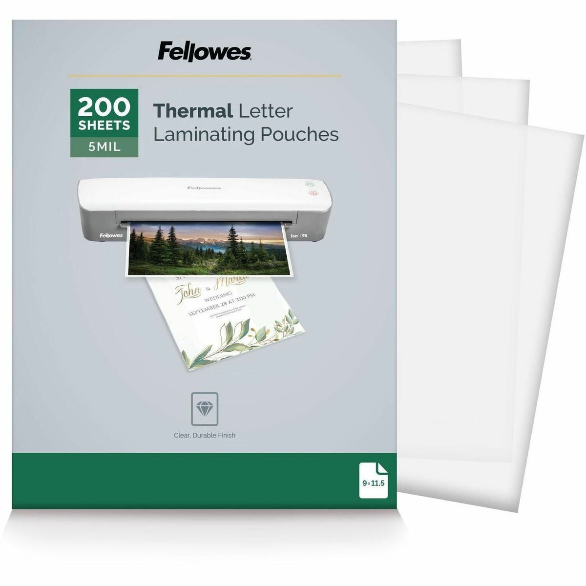 Fellowes Letter-Size Thermal Laminating Pouches - 5743601
