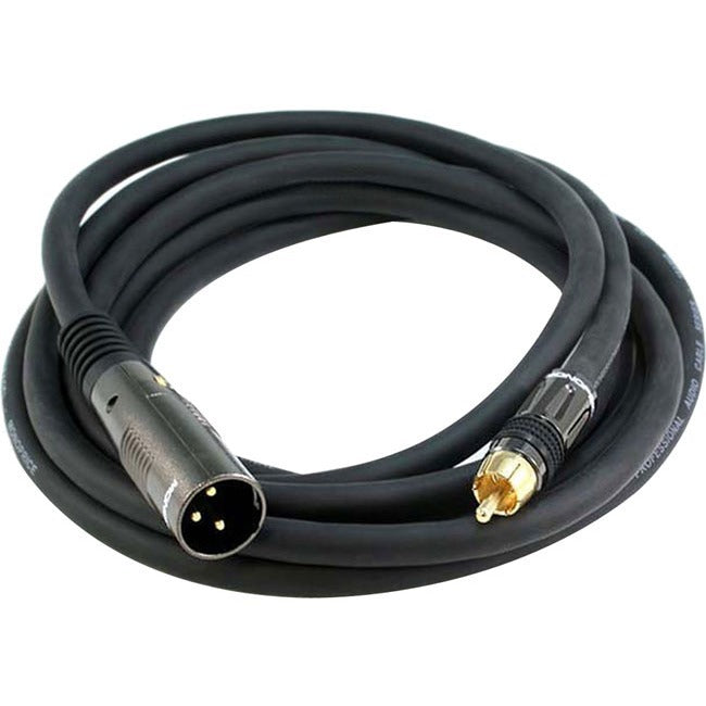 Monoprice 10ft Premier Series XLR Male to RCA Male 16AWG Cable (Gold Plated) - 4778