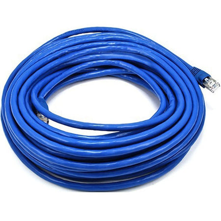Monoprice Cat6A 26AWG STP Ethernet Network Patch Cable, 50ft Blue - 5905