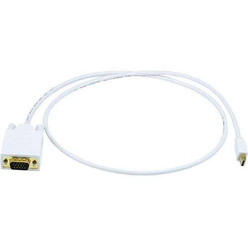 Monoprice 3ft 32AWG Mini DisplayPort to VGA Cable - White - 6002