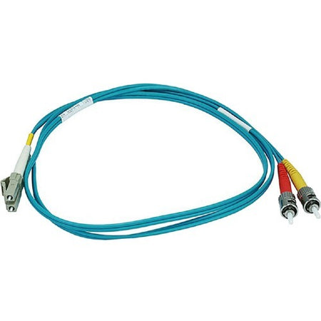 Monoprice 10Gb Fiber Optic Cable, LC/ST, Multi Mode, Duplex - 1 Meter (50/125 Type) - Aqua - 6395