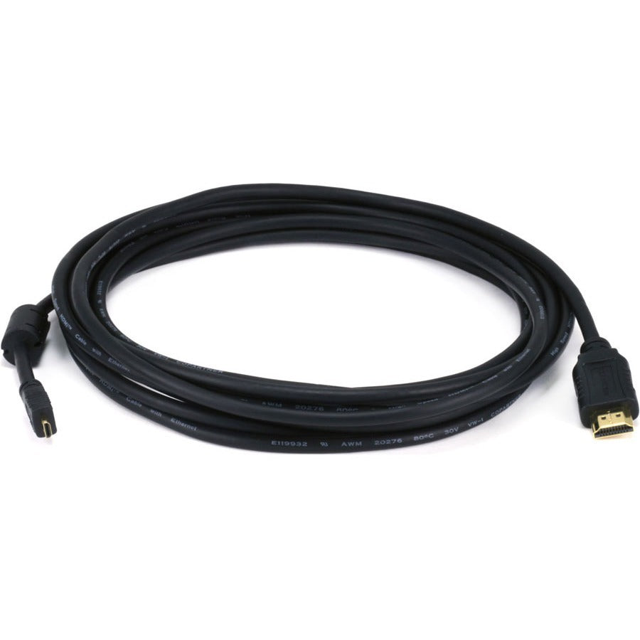 Monoprice Standard HDMI Cable with Ethernet and HDMI Micro Connector, 15ft - 7559