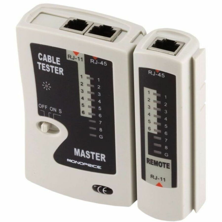 Monoprice RJ11 and RJ45 Modular Plug Tester - 8138