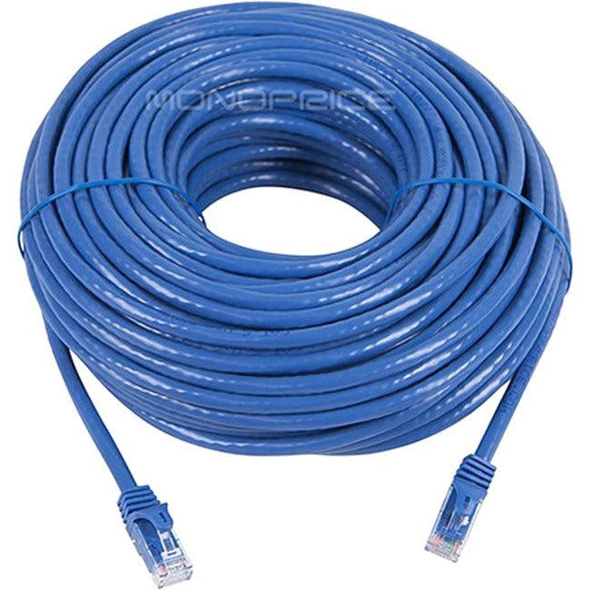 Monoprice FLEXboot Series Cat6 24AWG UTP Ethernet Network Patch Cable, 100ft Blue - 9794