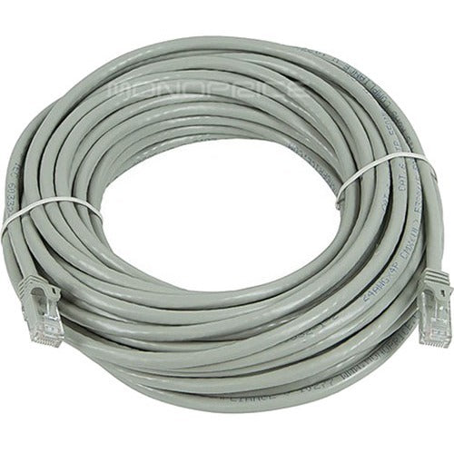 Monoprice FLEXboot Series Cat6 24AWG UTP Ethernet Network Patch Cable, 50ft Gray - 9802