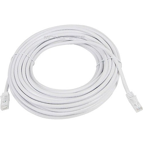 Monoprice FLEXboot Series Cat6 24AWG UTP Ethernet Network Patch Cable, 50ft White - 9818