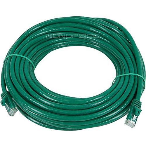 Monoprice FLEXboot Series Cat6 24AWG UTP Ethernet Network Patch Cable, 50ft Green - 9856