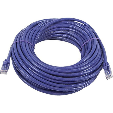 Monoprice FLEXboot Series Cat6 24AWG UTP Ethernet Network Patch Cable, 50ft Purple - 9858