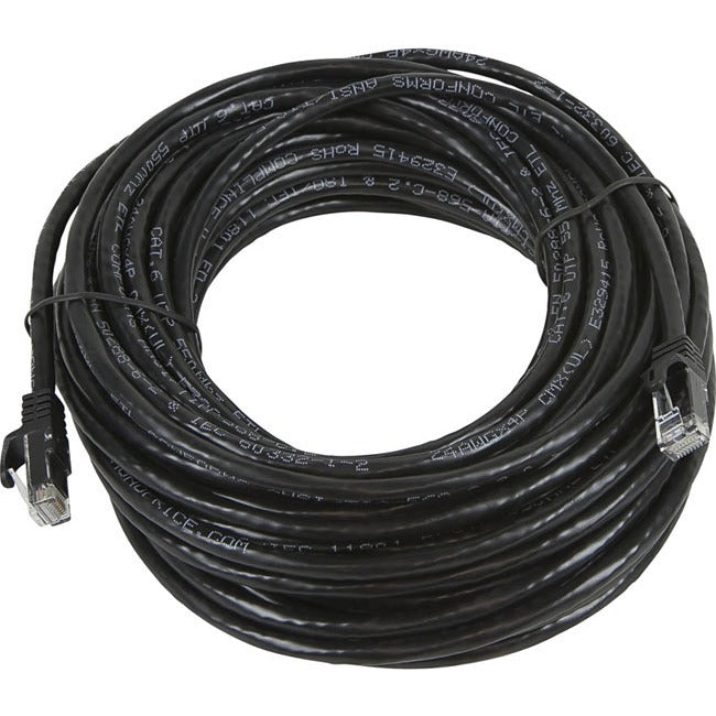 Monoprice FLEXboot Series Cat5e 24AWG UTP Ethernet Network Patch Cable, 50ft Black - 11340