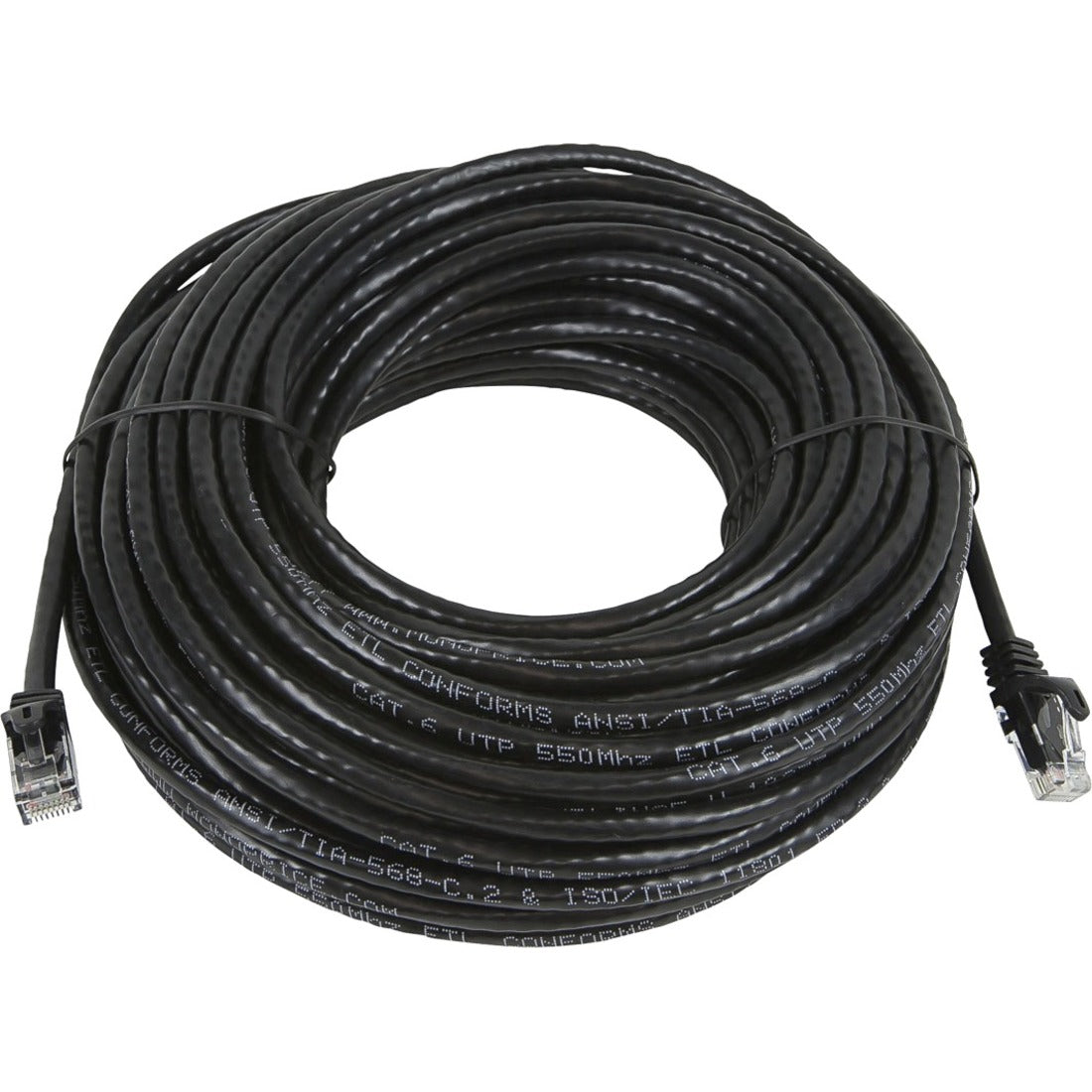 Monoprice FLEXboot Series Cat5e 24AWG UTP Ethernet Network Patch Cable, 75ft Black - 11364