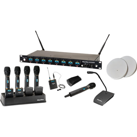 ClearOne 8-Channel WS880 Wireless Microphone System Receiver - 910-6000-804-X-C