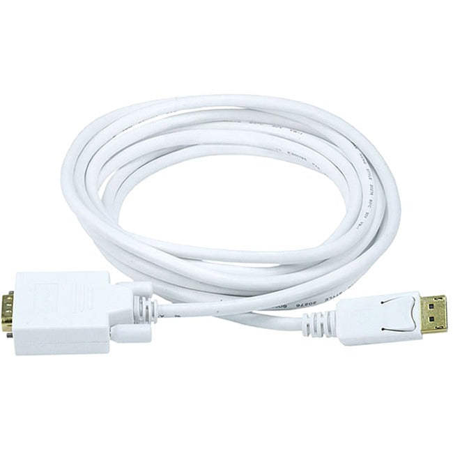 Monoprice 10ft 28AWG DisplayPort to VGA Cable - White - 6020