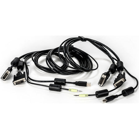Vertiv Avocent USB Keyboard and Mouse, DVI-D and Audio Cable, 6 ft. with DPP Support for Vertiv Avocent SV and SC Series Switches - CBL0152