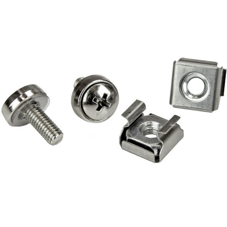 StarTech.com Rack Screws - 20 Pack - Installation Tool - 12 mm M5 Screws - M5 Nuts - Cabinet Mounting Screws and Cage Nuts - CABSCRWM520