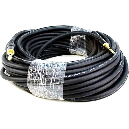 Monoprice 75ft Premier Series 1/4-inch (TRS) Male to Male 16AWG Cable (Gold Plated) - 4799