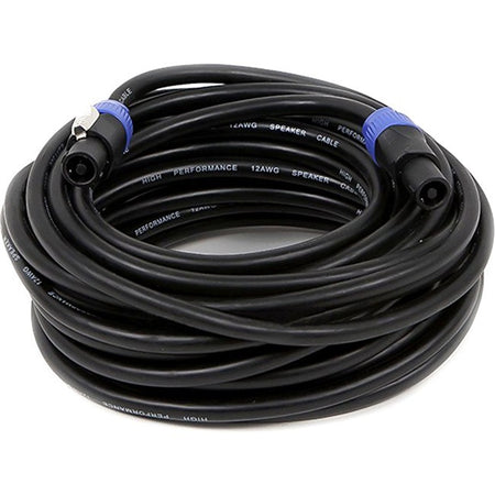 Monoprice 50ft 2-conductor NL4 Female to NL4 Female 12AWG Speaker Twist Connector Cable - 8771
