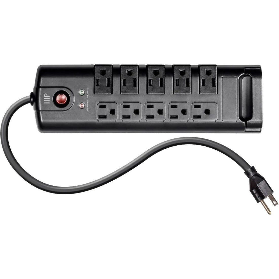 Monoprice 10-Outlets Surge Suppressor/Protector - 15875