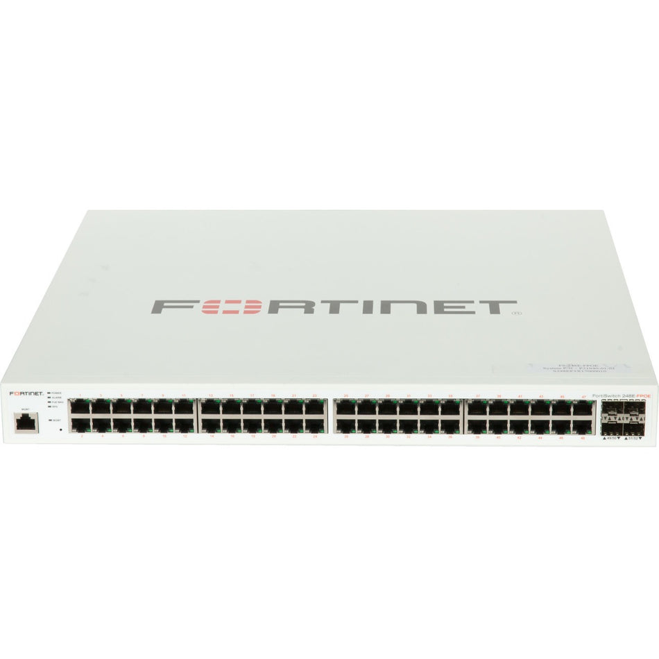 Fortinet FortiSwitch FS-248E-FPoE Ethernet Switch - FS-248E-FPOE