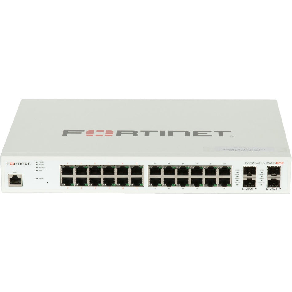Fortinet FortiSwitch FS-224E-PoE Ethernet Switch - FS-224E-POE