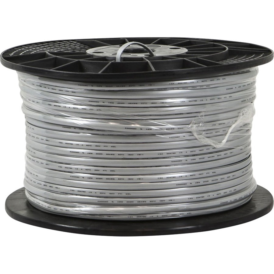 Monoprice Cat 3 - 3 Pair -UL - Stranded Pure Bare Copper - Silver Jacket - 1000ft Bulk - 956