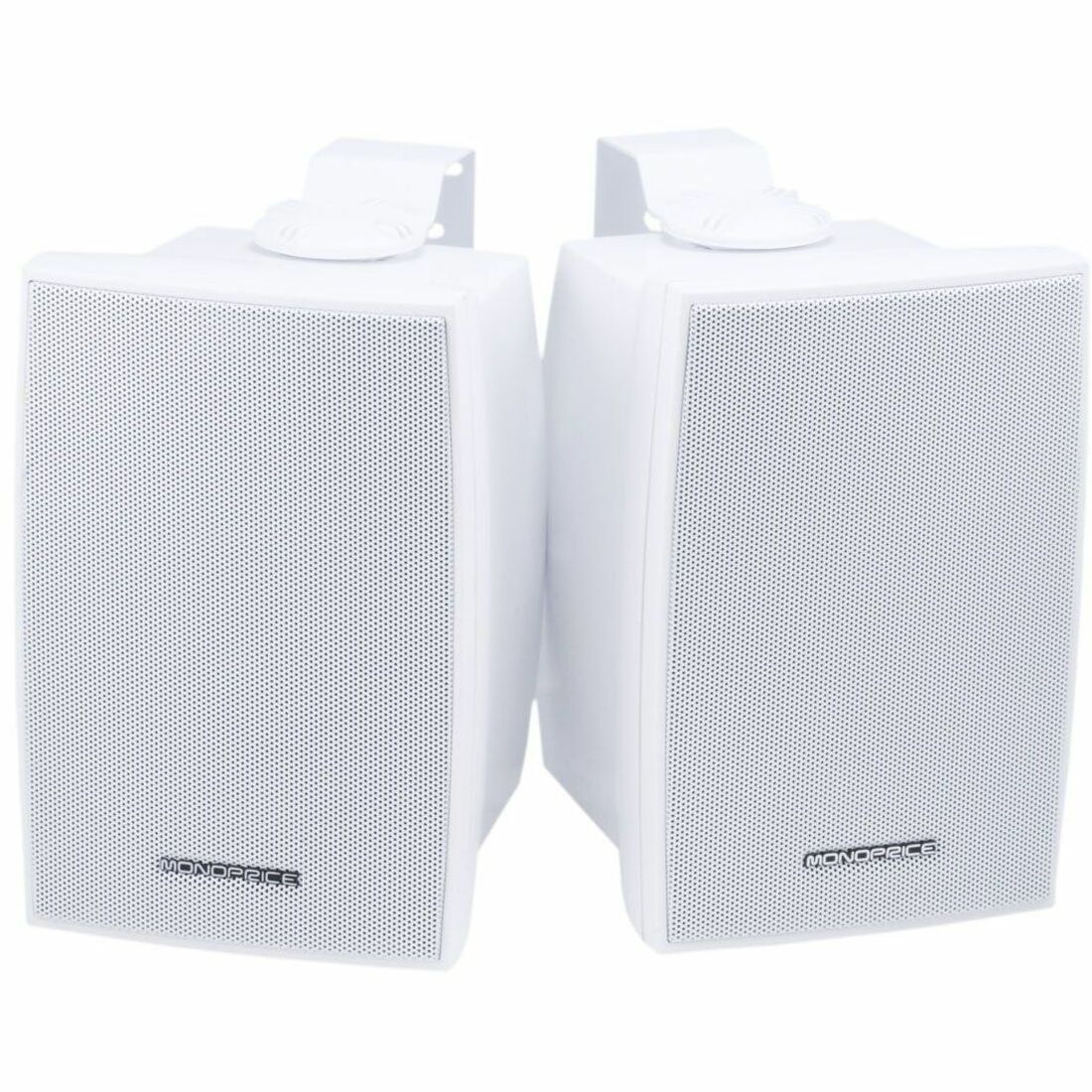Monoprice 6971 2-way Wall Mountable, Pole Mount, Surface Mount Speaker - White - 6971
