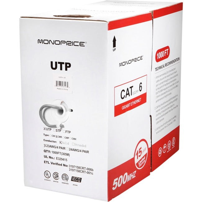 Monoprice Cat. 6 UTP Network Cable - 8104