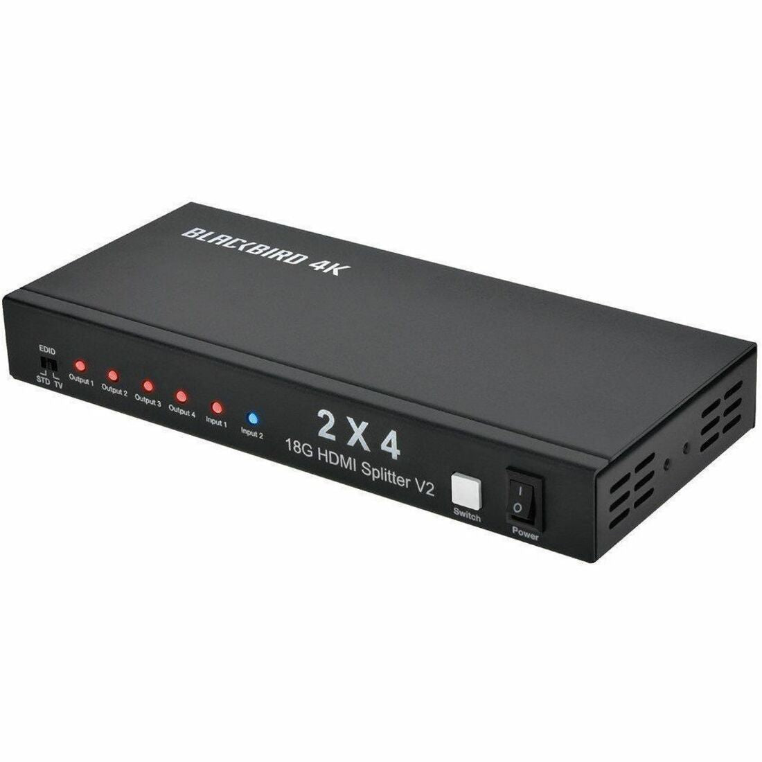 Monoprice Blackbird 4K30 2x4 Video Splitter And Switch with HDMI - 15866
