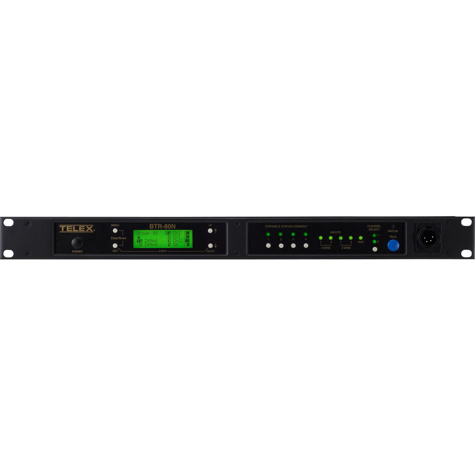 RTS Narrow Band UHF Two-Channel Wireless Synthesized Base Station - BTR-80N-C3R5