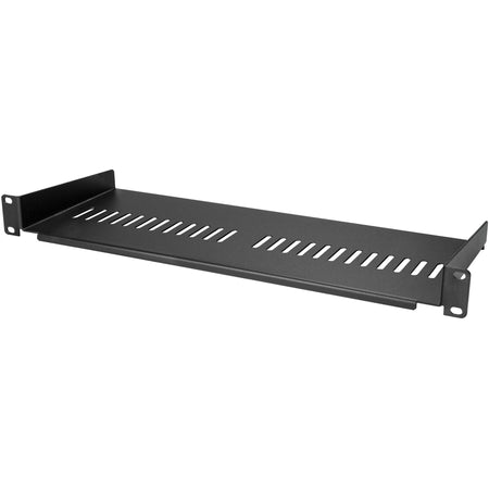 StarTech.com 1U Vented Server Rack Cabinet Shelf - Fixed 7in Deep Cantilever Rackmount Tray for 19" Data/AV/Network Enclosure w/Cage Nuts - CABSHELF1U7V