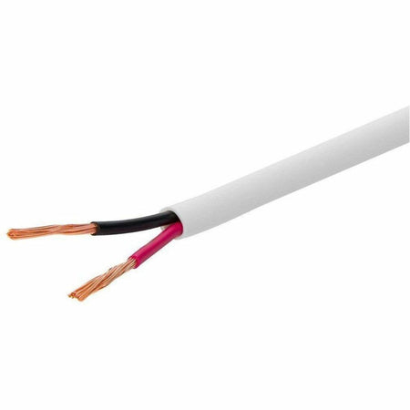 Monoprice Speaker Wire, CL2 Rated, 2-Conductor, 12AWG, 1000ft, White - 16086