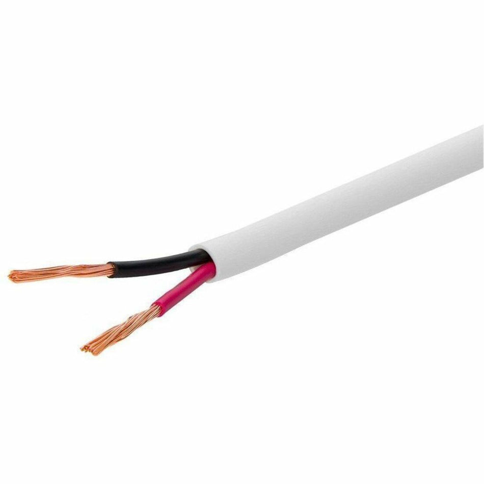Monoprice Speaker Wire, CL2 Rated, 2-Conductor, 12AWG, 1000ft, White - 16086