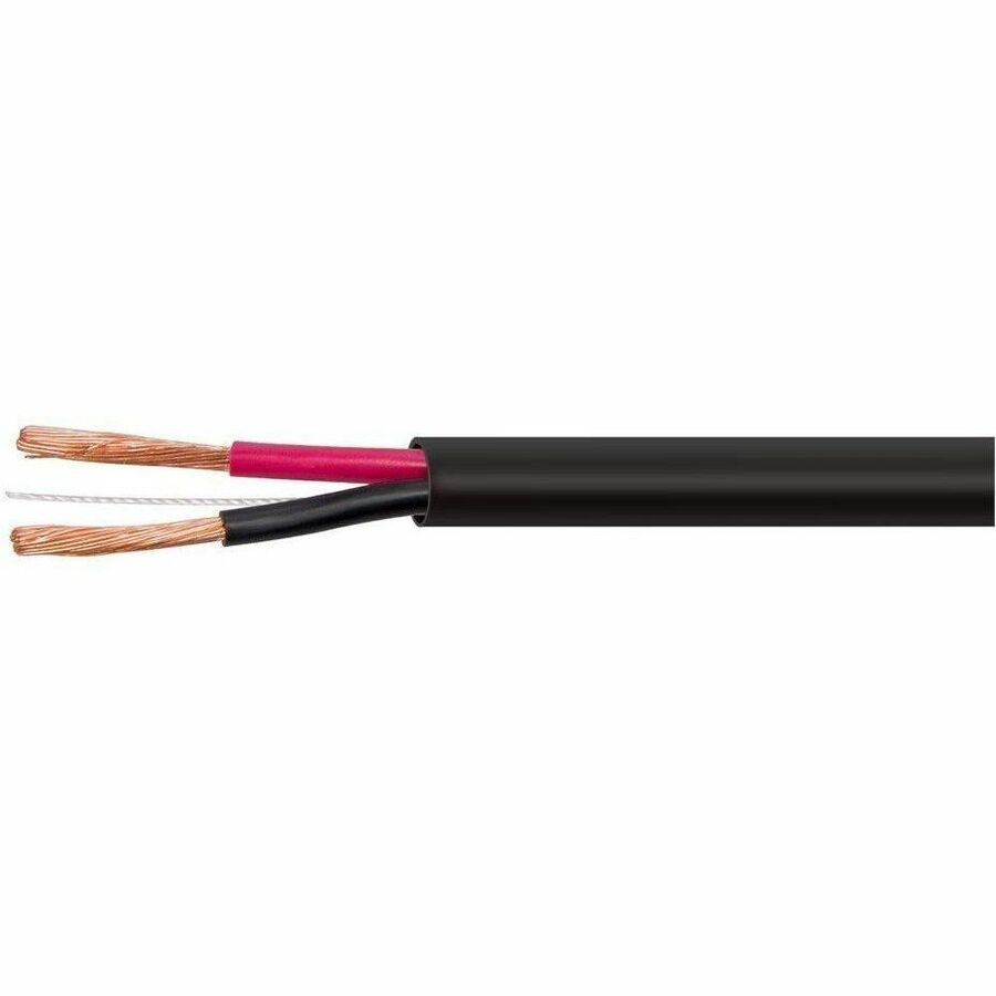 Monoprice Speaker Wire, CMP Rated, 2-Conductor, 12AWG, 1000ft, Black - 16177